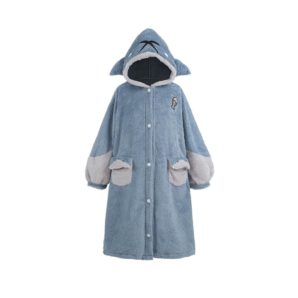 9937 Gawr Gura Cosplay Wearable Blanket Hoodie Shark Adult Oversized